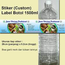 Cara membuat stiker sederhana , cepat dan mudah, serta dilengkapi dengan proses print cetak yang benar agar hasil lebih. Jual Stiker Label Botol Custom 1500ml Untuk Jamu Atau Detergen Pewangi Laundry Di Lapak Tazkia Sticker Bukalapak