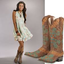 When Women Meet Cowboy Boots It S Catchy Dresses With Cowboy Boots Fashion Cowboy Boots Western Boots Women Fashion