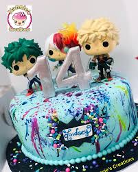 Birthday Cake For My Hero Pin By Anthony Garcia On Kid Stuff Anime Cake Themed Cakes 14th Birthday