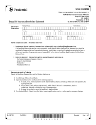 Designation of beneficiary fegli enrollees and assignees use this form to designate who should receive the death benefits. Group Life Insurance Beneficiary Statement