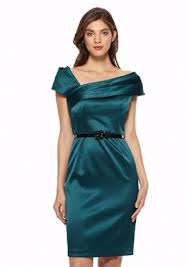 Adrianna Papell Draped Portrait Collar Cocktail Dress Dresses Fashion Special Occasion Dresses