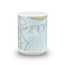 Boca Ciega Bay Chart Mug Chart Mugs