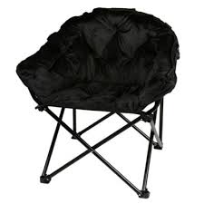 Add Soft Style To Any Room With This Folding Faux Fur Club Chair Fully Padded With Deep Set Padded Arm Rests T Folding Chair Club Chairs Folding Lounge Chair