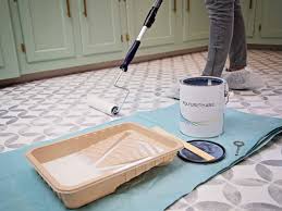 Perfectpaint applies directly onto existing asbestos, tile, wood, concrete, or black mastic. How To Paint Old Vinyl Floors To Look Like New Tile Diy