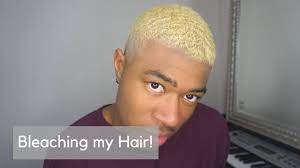 This blonde black men hair styling matches men with thick as well as thin hair. How To Bleach Short Hair Black To Blonde Youtube