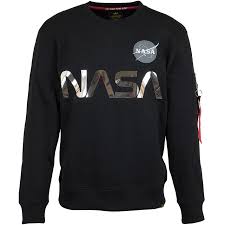 Armstrong spacesuit nasa pullover hoodie astronaut sweatshirts mantel kostüme. Alpha Industries Sweatshirt Nasa Reflective Schwarz Chrome Hier Bestellen