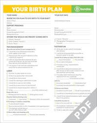 Visual Birth Plan Template Free Editable Pin On Baby