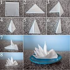 Paper Napkin Folding Instructions Create Festive Tischedeko Paper Napkin Folding Fancy Napkin Folding Napkin Origami