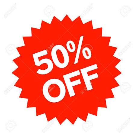 50 Por Ciento De Descuento En La Etiqueta. Sello Gráfico De Diseño Auténtico. Ilustraciones svg, vectoriales, clip art vectorizado libre de derechos. Image 87864609