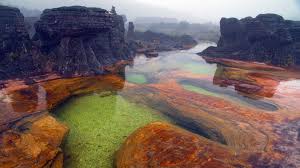 In venezuela herrscht eine unvorstellbare humanitäre krise. Felsen Auf Dem Gewasser Und Landschaft Des Berges Roraima Venezuela Natur Hd Desktop Hintergrund Breitbild High Definition Vollbild