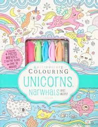 Just by using the neon highlighters included in this kit, you can make these stunning pictures jump off the page! Kaleidoscope Colouring Unicorns Narwhals And More Asiabooks Com