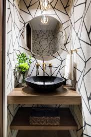 This post shares tiny powder room decorating ideas in my tiny monochrome powder room this was mike's idea. 75 Beautiful Modern Powder Room Pictures Ideas July 2021 Houzz