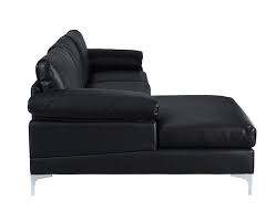 Shop furniture, home décor, cookware & more! Modern Large Faux Leather Sectional Sofa L Shape Couch With Extra Wide Chaise Lounge Black