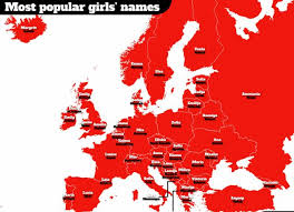Te rugăm să iei la cunoștință faptul că vom șterge această pagină în 28.10.2020. Harta Numelor In Europa Care Sunt Cel Mai Des Folosite Nume Pe Continentul European Foto Observatornews Ro