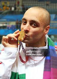 Medalists Antony James of England , Geoff Huegill of Australia and... News  Photo