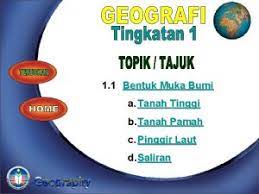 Bagian depan kepala, dari dahi atas sampai ke dagu dan antara telinga yg. Hasil Pembelajaran Mengetahui Pelbagai Bentuk Muka Bumi Pingir