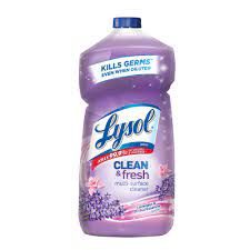 Lysol 40 Oz Pourable Lavender Orchid All Purpose Cleaner 19200 78631 The Home Depot