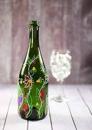 70 Adorable Wine Bottle Painting Ideas For Diy Home Decor Wine Bottle Art Bottle Crafts Glass Bottle Crafts Alternate the colors/designs as you wrap rings of tape around an upcycled wine. 70 adorable wine bottle painting ideas