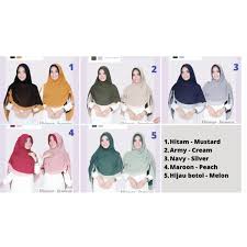 Warna maroon sesuai dengan apa desainrumahid. New Khimar Jasmine Warna Maroon Peach Hitam Mustard Army Cream Navy Silver Hijau Botol Melon Shopee Indonesia