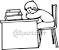 Black Child Sitting At Desk