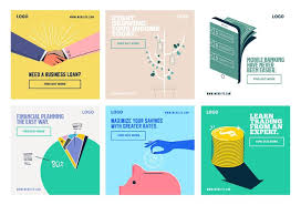 Financial Investment Social Media Post Collection Template In 2020 Social Media Post Financial Investments Social Media Design Inspiration