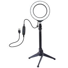 Amazon Com 2020 Best Selfie Ring Light 5 2 Inch With Stand 20 Led Beads Fill Light 3 Color Lighting Modes Usb Port Fill Light For Phone Live Streaming Video Photography Black Beauty