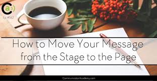 162 How to Move Your Message from the Stage to the Page with Cheri Gregory  Part 1