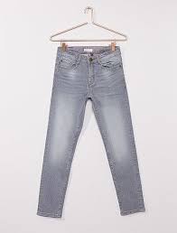 Jean slim morphologik tour de hanches medium taille ajustable de l'intérieur par élastique et boutons (avec patte cache boutons élastiquée : Pogodno Trivijalno Greengrocer Pantalon Slim Ado Garcon Douceurdevivreweb Com