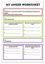 Behaviour Support My Anger Managment Workbook Anger Worksheets Anger Management Worksheets Anger Management Skills