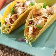 Huevos con tocino plate $7.95. Lemon Pepper Fish Tacos Stuffed Peppers Recipes Fish Tacos