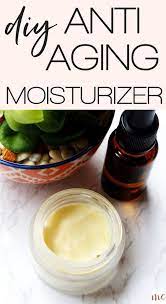 Homemade Anti Aging Face Cream For Beautiful Skin This Is A Simple Diy Face Moisturizer Re Diy Anti Aging Face Diy Anti Aging Moisturizer Anti Aging Homemade