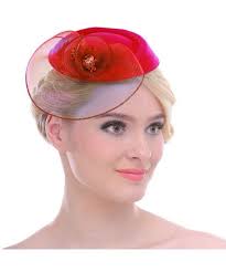 Vintage Mesh Net Wool Felt Pillbox Flower Women Fascinator Hat Hair Clip Red C412fcrakxx Hat Hairstyles Fascinator Feather Hair Clips