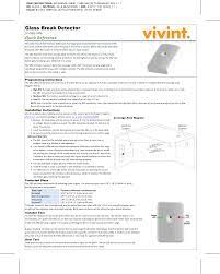User manual instruction guide for motion detector md01 vivint. Gb01 Glass Breakage Sensor User Manual Vivint