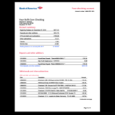 Bank Statements Customized Statement Template Bank Statement Business Template
