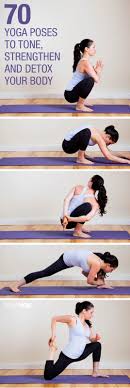 These Yoga Poses Will Tighten Your Tummy Tone Your Thighs Sculpt Your Arms And Legs And Detox Your Bo Yoga Moves For Beginners Easy Yoga Workouts Yoga Poses
