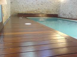 Plage De Piscine Interieure En Parquet Exotique Ipe Plancha Exterieur