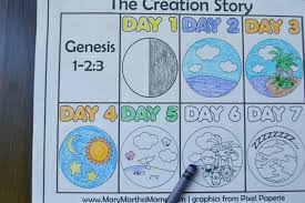 When we think of october holidays, most of us think of halloween. Creation Coloring Pages Help Kids Learn The Story Mary Martha Mama