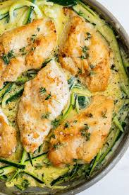 Zucchini is sort of like the boneless, skinless chicken breast of the vegetable world — there's not a whole lot to it, but it's a great vehicle for flavor. Garlic Thyme Chicken Zucchini Pasta Simply Delicious