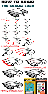 How To Draw The Eagle S Logo With Easy Step By Step Drawing Lesson For Beginners How To Draw Step By Step Drawing Tutorials Step By Step Drawing Drawing Lessons Eagle Drawing