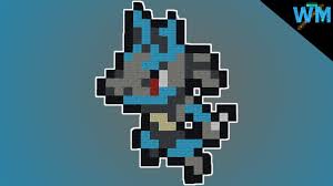 Minecraft Pixel Art Lucario Mini Sprite Youtube 5 out of 5 stars.