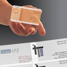 All transparent plastic business cards come with a protective film to prevent the material from getting scratched during shipping. Translucent Business Cards