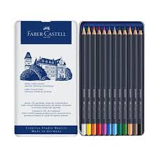 Perbedaan pensil warna classic watercolor dalam teknik gambar realism wewo. Jual Faber Castell Creative Studio Goldfaber Pencil Tin Peralatan Menggambar 12 Warna Online April 2021 Blibli