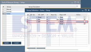 What does uom stand for? Inactive Uom That Doesn T Match In A Group Sap Business One Indonesia Tips Stem Sap Gold Partner