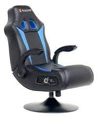 X Rocker Pedestal Gaming Chair 2 1 Bluetooth Audio Without Vibration Blue Black Gaming Chair Indoor Bike Workouts Chair