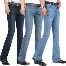Trousers and trouser suits were all the rage back in the '70s. Mens Denim Flare Bootcut Pants 70s Western Cowboy Vintage Bell Bottoms Jeans Trousers Casual Big Sizes Wish