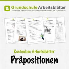 Personalpronomen englisch klasse 5 arbeitsblätter : Prapositionen Kostenlose Arbeitsblatter