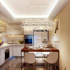 Rectangle Snow Crystal Pendant Lighting For Dining Room Susuohome Com