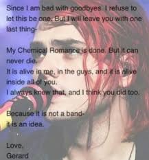 Mcr Break Up My Chemical Romance Band Quotes Mcr