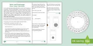 Now you can encrypt messages with numbers instead of letters. Caesar Cipher Code Wheel Encryption Activity