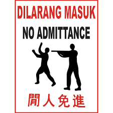 Unauthorized persons prohibited beyond this point dilarang masuk tanpa kebenaran sign 400mm x 300mm x 1 0mm rigid pvc sign lazada for more information and source, see on this link : Dilarang Masuk No Admittance Signage 30cm X40cm X 1 0mm Rigid Pvc Sign Shopee Malaysia